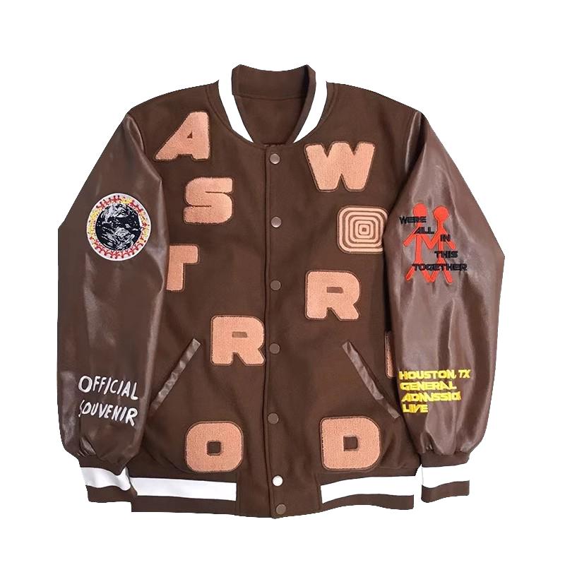 Travis Scott ts Cactus Jack Jacket 微笑地球棉衣夹克外套