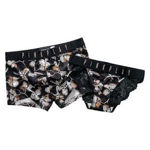 小江家~情侣内裤性感蕾丝火辣趣味夫妻内衣可爱一男一女纯欲套装