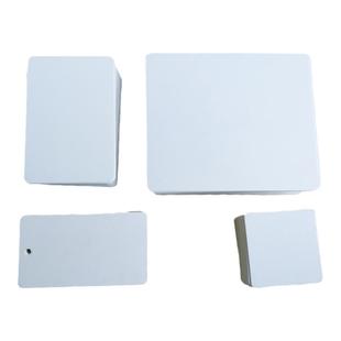 手写单词卡留言卡名信片 空白diy卡片涂鸦卡吊牌厚白卡纸现货定做