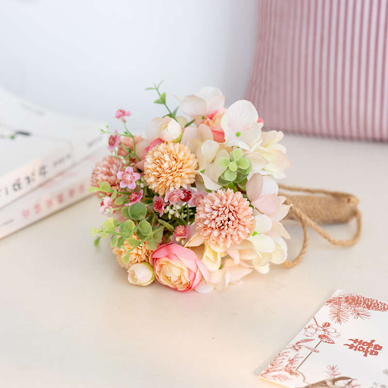 良订 高级新娘结婚手捧花领证登记仿真花束婚礼拍照道具婚房布置