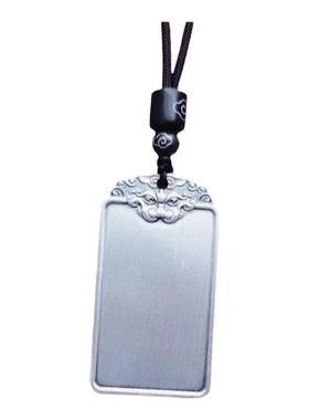 男士纯银貔貅平安无事牌