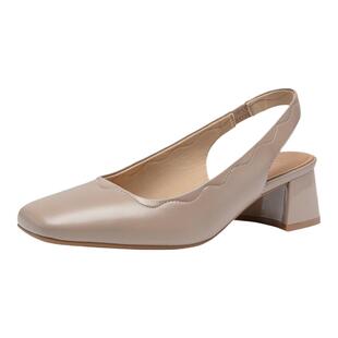 natursun娜冉女式浅口法式尖头通勤凉鞋透气优雅气质羊皮高春季