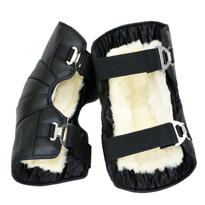 真皮电动车保暖防风护膝骑车护膝