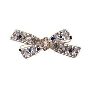 华纱~重工法式侧边夹 复古气质蝴蝶结鸭嘴夹刘海碎发夹子发卡饰品