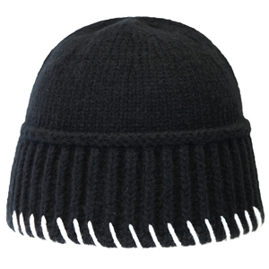 帽子男潮人秋冬毛线帽针织帽冷帽个性缝线水桶帽渔夫帽女冬季盆帽