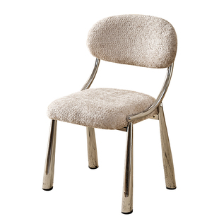 家用意式轻奢设计师餐桌椅小羊肖恩椅法式餐椅包豪斯休闲靠背椅子