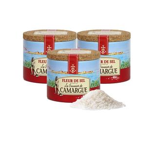 【自营】法国Camargue盐之花海盐调味盐西餐烘焙牛排125g*3进口