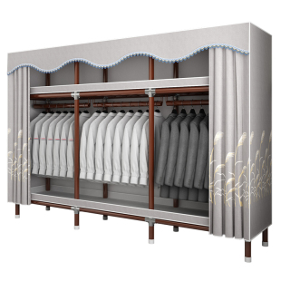 衣架落地卧室衣帽架防尘双层衣服儿童成人房间收纳挂衣架置物架