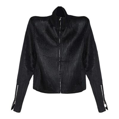 NOP微透面料无性别驼峰垫肩夹克