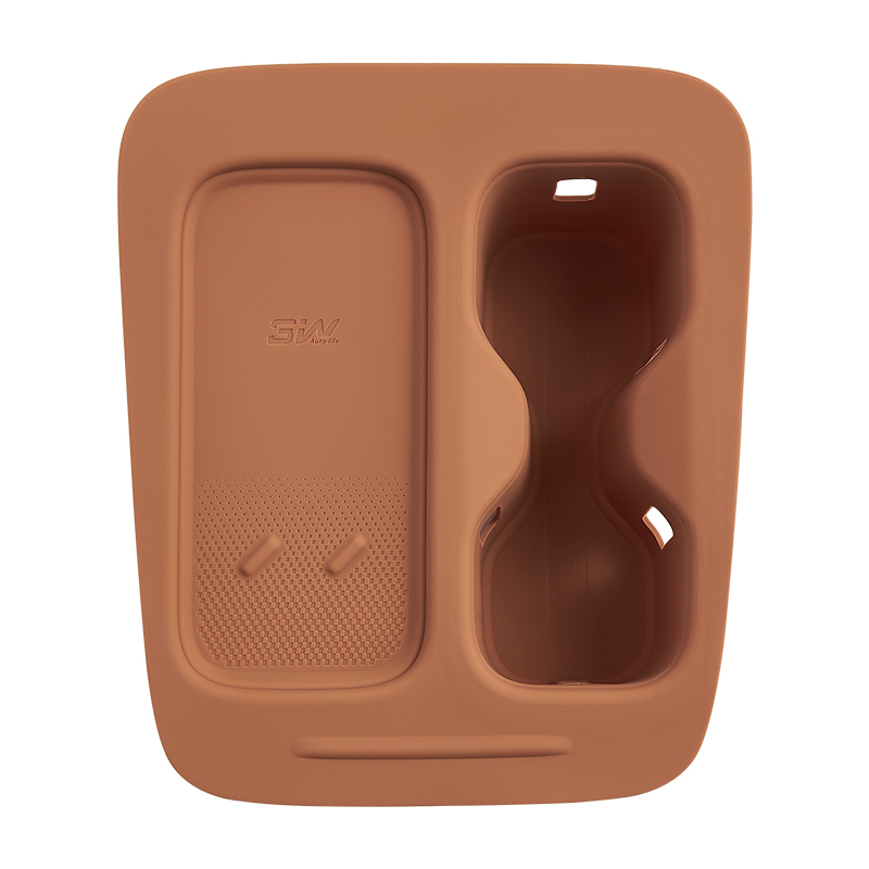 3W适用26款零跑C10 C16中控无线充水杯垫一体硅胶防滑垫内饰防护