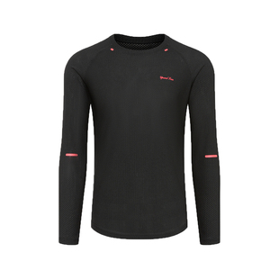 UPWARD FORCE 向上力量 网眼透气高弹运动T恤男显大健身训练长袖