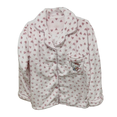 法兰绒女生秋冬季睡衣保暖家居服