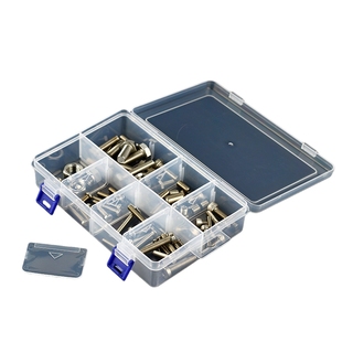 透明PP塑料盒9.9包邮可拆分类整理零件盒包装元器件盒首饰收纳盒