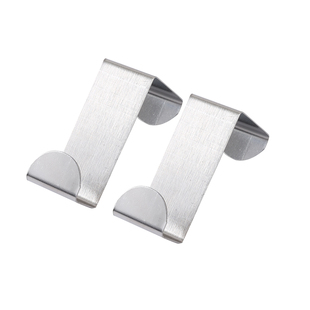 不锈钢挂钩Z型挂钩扁钩办公室桌面抽屉隔板屏风扁平橱柜挂钩挂勾