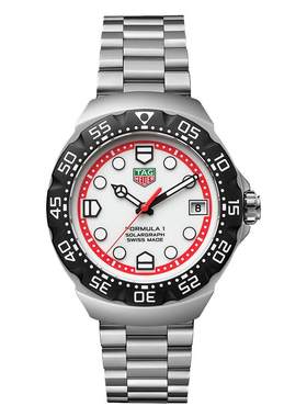 【自营】TAG Heuer泰格豪雅 F1太阳能中性钢带男表WBY1111.BA0042