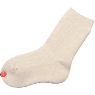 Durr迪尔机能袜保暖童袜冬季加厚款男女宝宝袜松口袜羊毛袜2双装