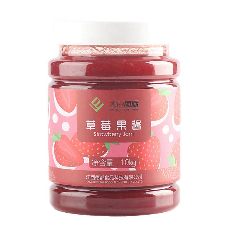 大由国际草莓果酱1kg含果肉果粒