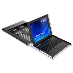 迈拓维矩MT-1708UL-IP 远程IP KVM切换器8口vga带17寸LED显示屏电脑主机服务器共享键盘鼠标机房管理1U机架式