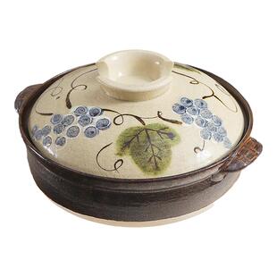 内山窑日本原装进口手绘土锅炖锅家用气万古烧正品手工砂锅耐高温