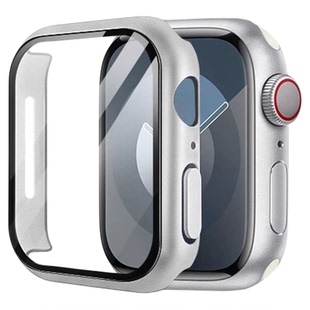 【壳膜一体】newyu适用applewatchs10保护壳s11苹果手表iwatch表盘保护套ultra3新款2抗刮se钢化膜9曲面8透明