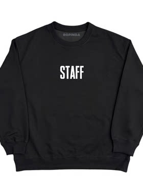 美式复古STAFF印花卫衣