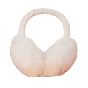 东北旅游白色耳罩毛绒女冬季可爱保暖防冻耳捂耳包护耳套可折叠