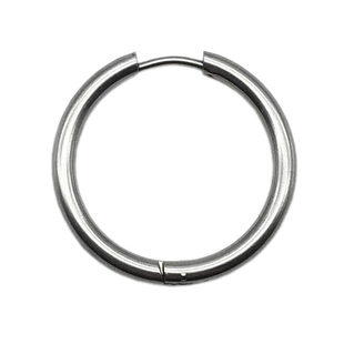 Loxxxis 20mm素圈耳环 冷淡风极简耳扣钛钢不掉色欧美大圈圈耳钉