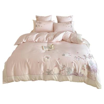 少女小兔全棉长绒棉四件套