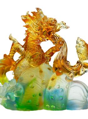 琉璃礼品办公室桌镇宅龙的摆件