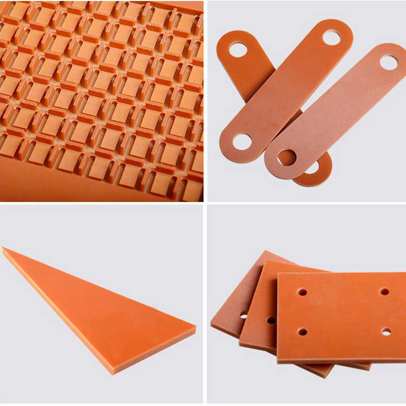 防静电雕刻图冶具制做橘红色割切耐高温按绝缘电木板模具打孔加工