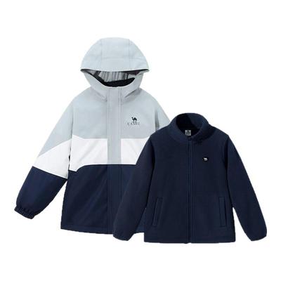 骆驼中大童加绒内胆冲锋衣