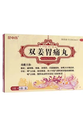 【昆中药】双姜胃痛丸3g*6袋/盒