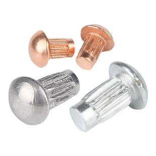 GB827铝标牌铆钉不锈钢滚花铝铆钉铜铭牌商标实心紫铜铆钉M2M3M4