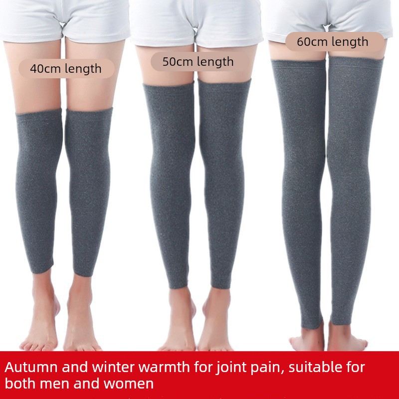 德绒长筒袜套护膝盖保暖老寒腿春秋薄暖男女士关节老人防寒保护套