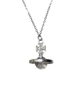 土星吊坠珍珠项链女流苏飘逸感