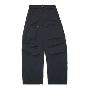 BurnBro美式弯刀裤春夏宽松直筒裤男女工装伞兵裤户外休闲裤情侣