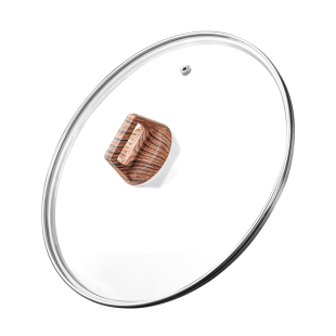 锅盖透明家用钢化玻璃防爆耐高温平底锅汤锅奶锅煎锅炒锅不锈钢盖