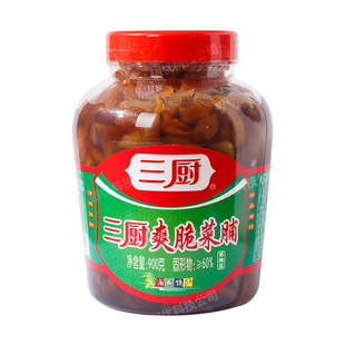 三厨爽脆菜脯900g萝卜腌菜酱油渍菜酱脆萝卜酱汁下饭泡菜