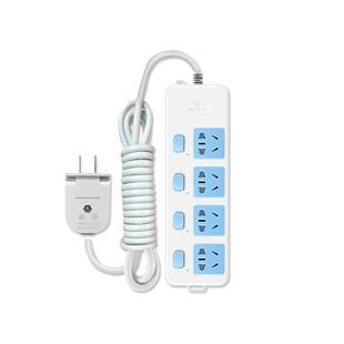 公牛插排两脚 2孔排插两头插座可拆卸插线板穿孔两孔插板双头两眼