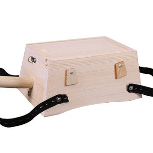 实木艾灸盒加高木制六孔木质隔姜随身灸艾灸箱子腰腹背部家用全身