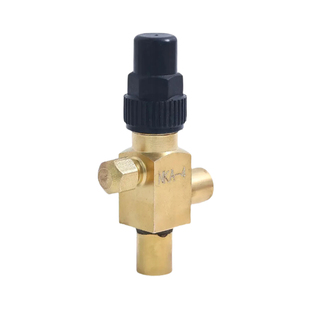 制冷焊接黄铜直角阀NKA-5-7-9-11截止阀储液罐冷媒关断阀黄铜角阀