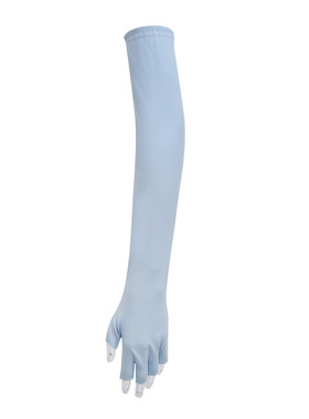 夏季女防晒长款手套冰凉半指袖套