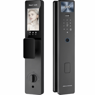 威迈通全自动智能门锁密码电子指纹锁人脸识别可视家用防盗门猫眼