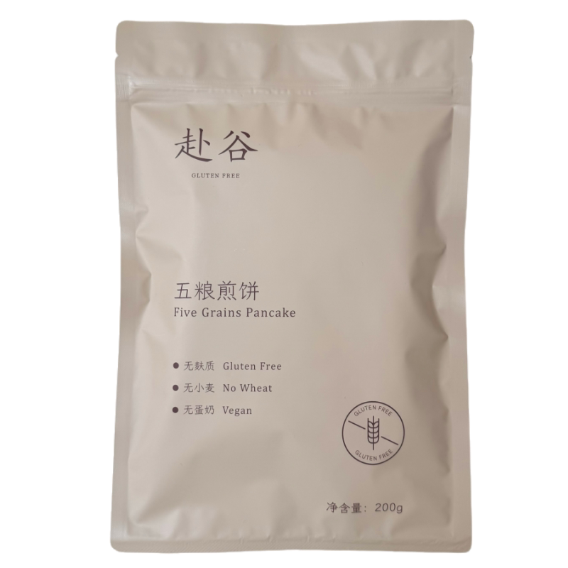 赴谷无麸质五粮煎饼手工杂粮薄卷饼香软无小麦无蛋奶早餐蛋卷即食