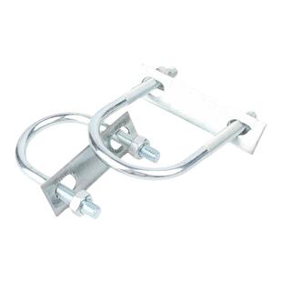 蓝白锌U型螺栓螺丝带螺母挡板套装U形卡管卡管夹加长固定卡扣喉箍