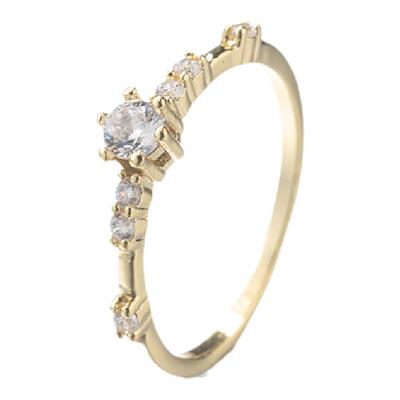 纤细百搭叠戴复古戒指女尾戒