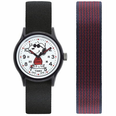 代购天美时Timex MK1 x Peanuts史努比卡通联名款双表带男女手表
