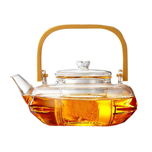 高鹏硅防烫小清新直火无铅耐高温煮茶壶电陶炉专用玻璃烧水壶