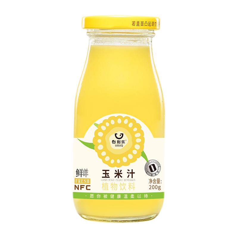 谷利乐NFC鲜玉米汁学生早餐红豆薏米黄桃汁饮品轻食断食代餐饮6瓶