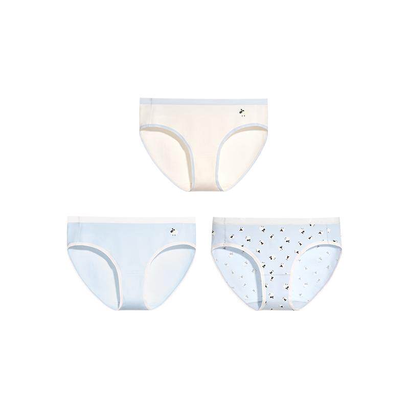 ubras纯棉印花内裤女15A抗菌透气裆可爱中低腰少女学生三角短裤